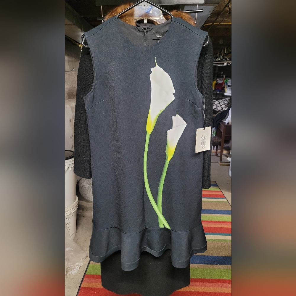 NWT Victoria Beckham for Target Black Callalily Mod Shift Dress